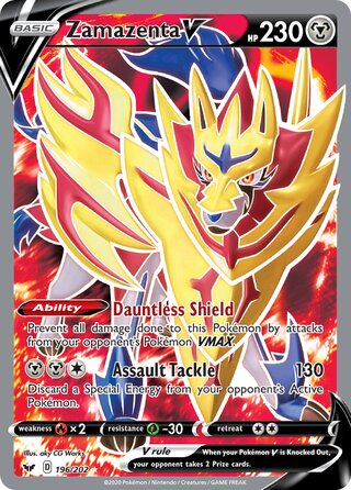 Zamazenta V 196/202 - Sword & Shield Base