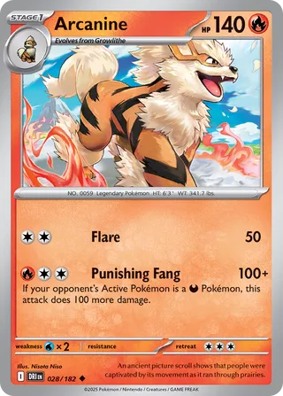 Arcanine 028/182 - Destined Rivals