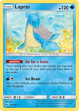 Lapras 56/214 - Lost Thunder