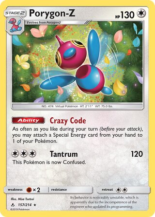 Porygon-Z 157/214 - Unbroken Bonds