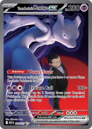 Team Rocket's Mewtwo ex 281/217 - Ascended Heroes