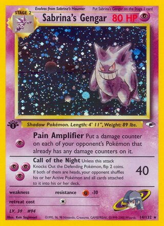 Sabrina's Gengar 14/132 - Gym Heroes