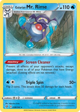 Galarian Mr. Rime 038/192 - Rebel Clash