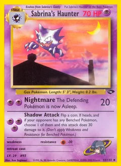 Sabrina's Haunter 55/132 - Gym Challenge