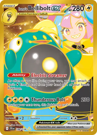 Iono's Bellibolt ex 188/159 - Journey Together