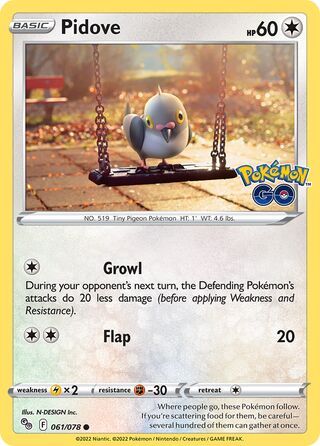Pidove 061/078 - Pokémon GO