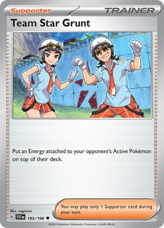 Team Star Grunt 195/198 - Scarlet & Violet Base