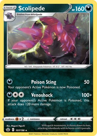 Scolipede 107/198 - Chilling Reign