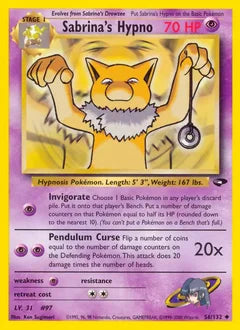 Sabrina's Hypno 56/132 - Gym Challenge