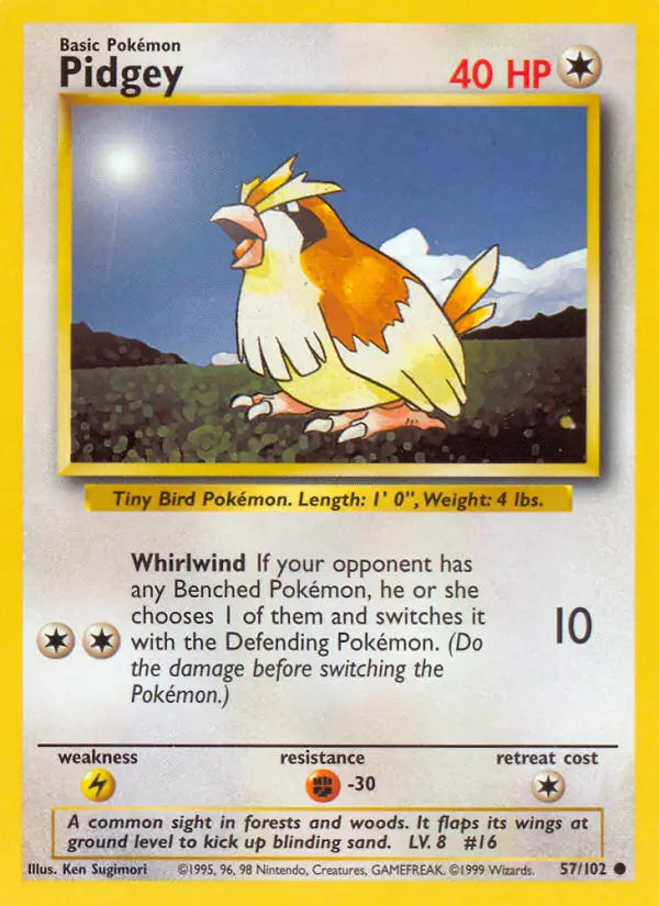 Pidgey 57/102 - Base Set