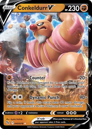 Conkeldurr V 040/078 - Pokémon GO