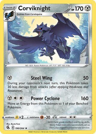 Corviknight 190/264 - Fusion Strike