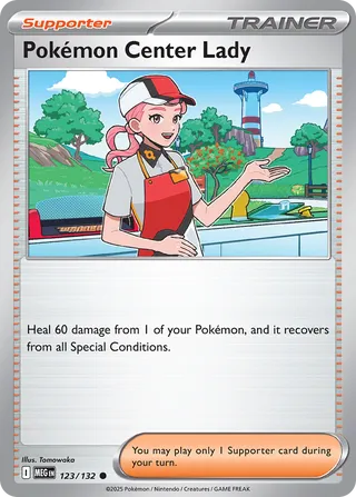 Pokémon Center Lady 123/132 - Mega Evolution Base