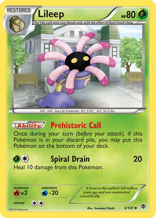 Lileep 3/101 - Plasma Blast