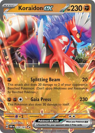 Koraidon ex 124/197 - Obsidian Flames