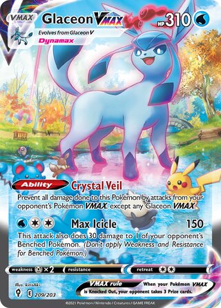 Glaceon VMAX 209/203 - Evolving Skies