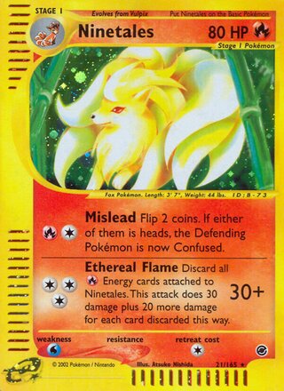 Ninetales 21/165 - Expedition Base Set