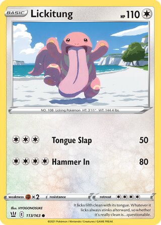 Lickitung 113/163 - Battle Styles