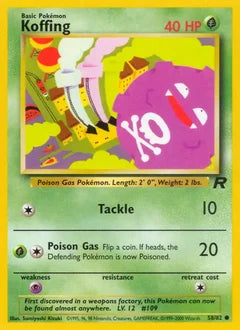 Koffing 58/82 - Team Rocket
