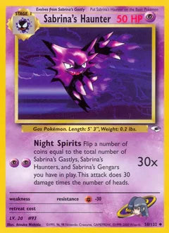 Sabrina's Haunter 58/132 - Gym Heroes