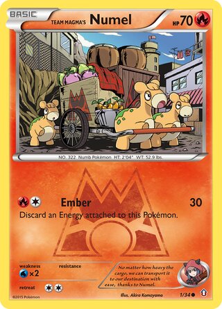 Team Magma's Numel 1/34 - Double Crisis