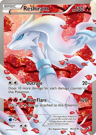 Reshiram RC22/RC25 - Legendary Treasures
