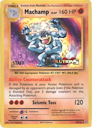 Machamp Prerelease Staff 59 - XY Black Star Promos