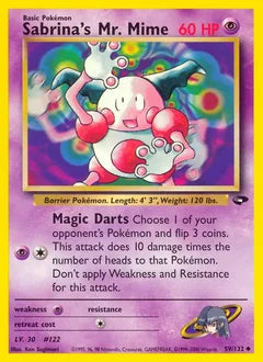 Sabrina's Mr. Mime 59/132 - Gym Challenge