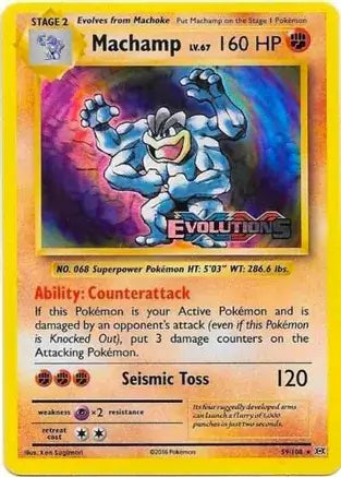 Machamp Evolutions Prerelease 59 - XY Black Star Promos