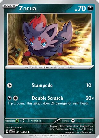 Zorua 031/064 - Shrouded Fable