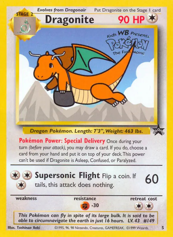 Dragonite 5 - WOTC Promo