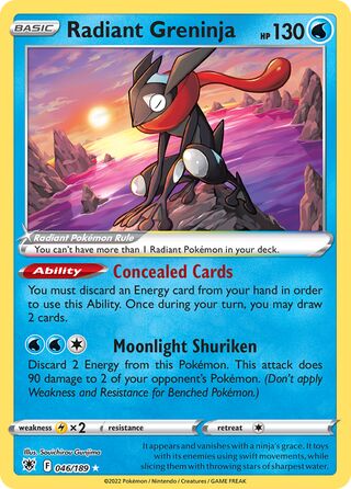 Radiant Greninja 046/189 - Astral Radiance