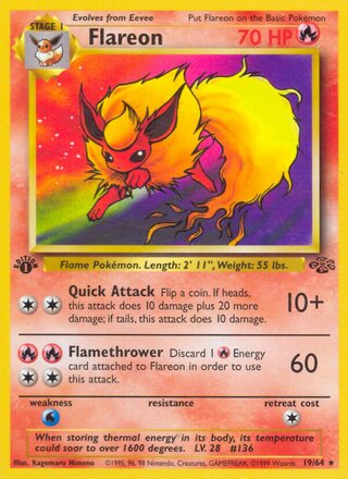 Flareon 19/64 - Jungle - HP - front