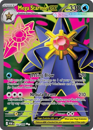 Mega Starmie ex 102/088 - Perfect Order