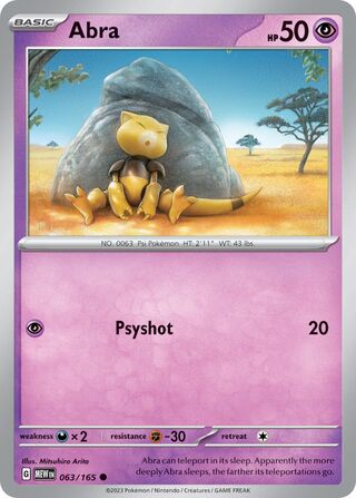 Abra 063/165 - Scarlet & Violet 151