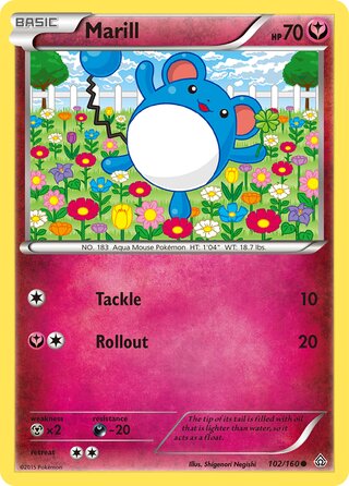 Marill 102/160 - Primal Clash