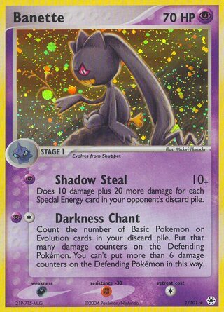 Banette 1/101 - Hidden Legends