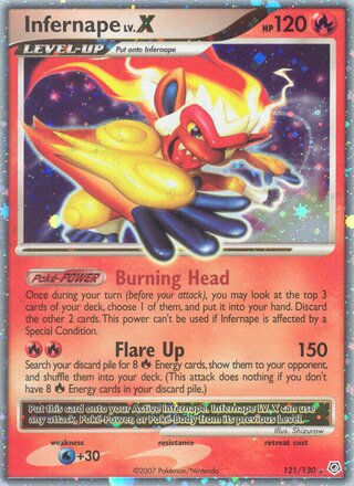 Infernape LV.X 121/130 - Diamond & Pearl Base