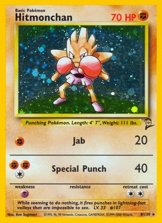 Hitmonchan 8/130 - Base Set 2