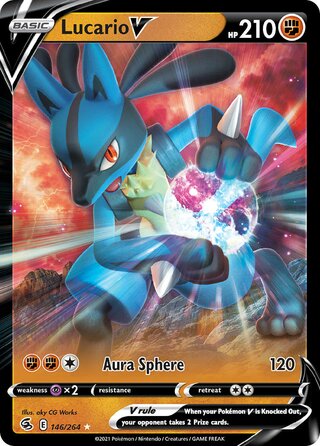 Lucario V 146/264 - Fusion Strike