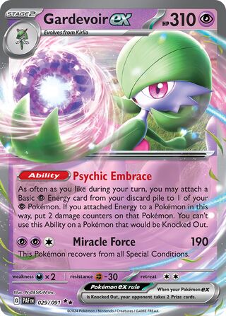 Gardevoir ex 029/091 - Paldean Fates