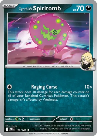 Cynthia's Spiritomb 129/182 - Destined Rivals