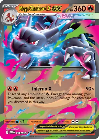 Mega Charizard X ex 013/094 - Phantasmal Flames