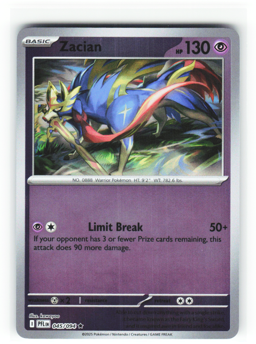 Zacian 045/094 - Phantasmal Flames - NM (ID: 53133549365601) - front