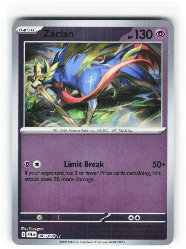 Zacian 045/094 - Phantasmal Flames - NM (ID: 53133549365601) - front