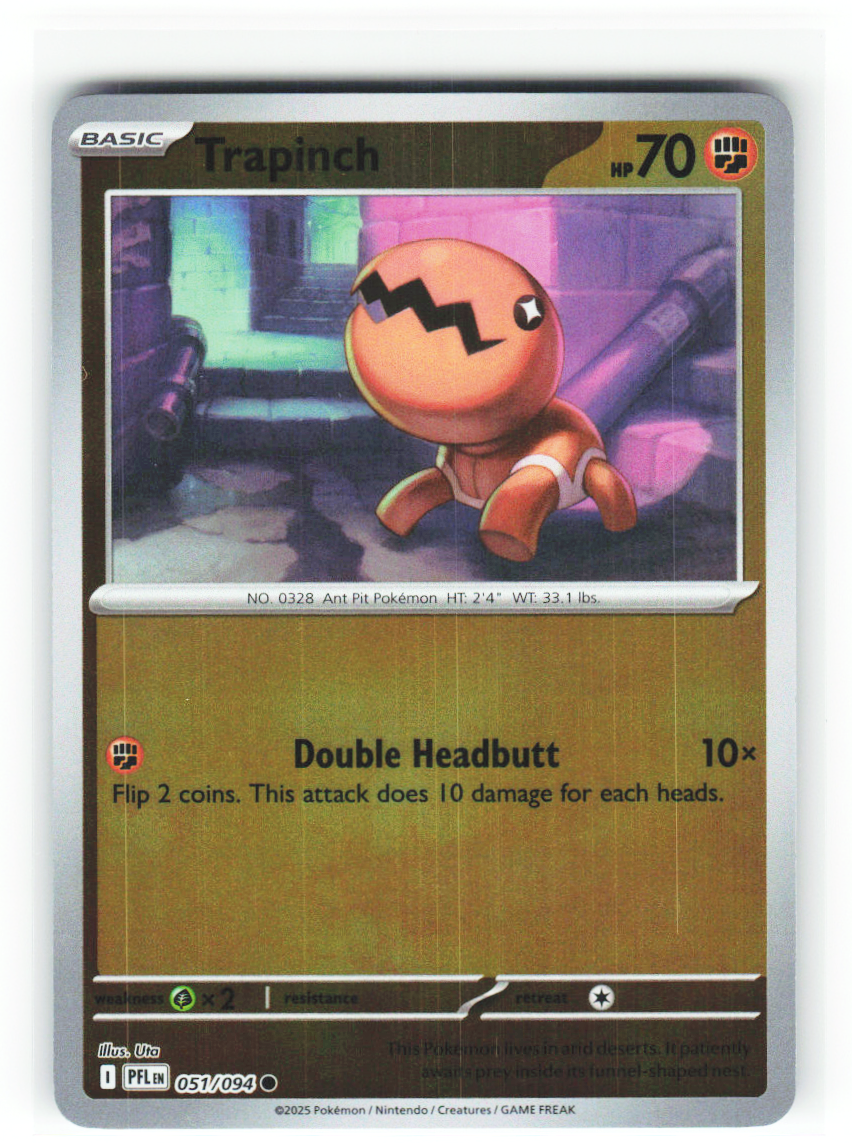 Trapinch 051/094 - Phantasmal Flames - NM (ID: 53133549984693) - front