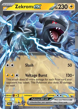 Zekrom ex 034/086 - Black Bolt