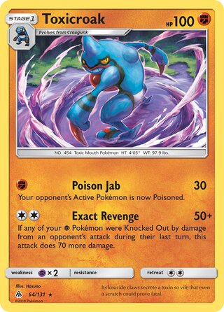 Toxicroak 64/131 - Forbidden Light