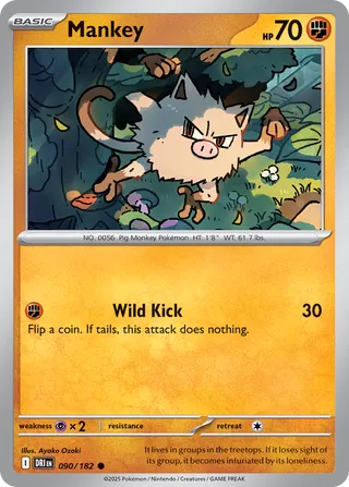 Mankey 090/182 - Destined Rivals