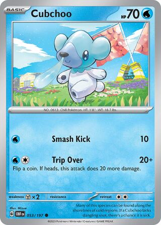Cubchoo 053/197 - Obsidian Flames
